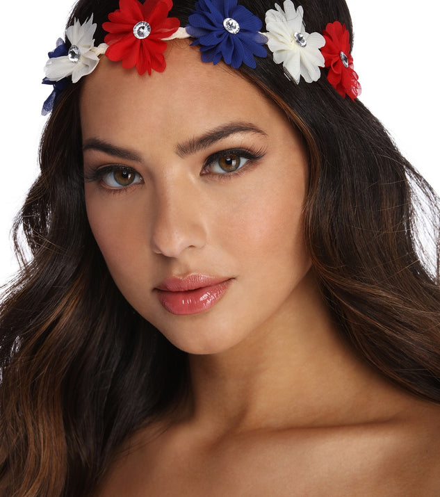 Americana Flower Headband