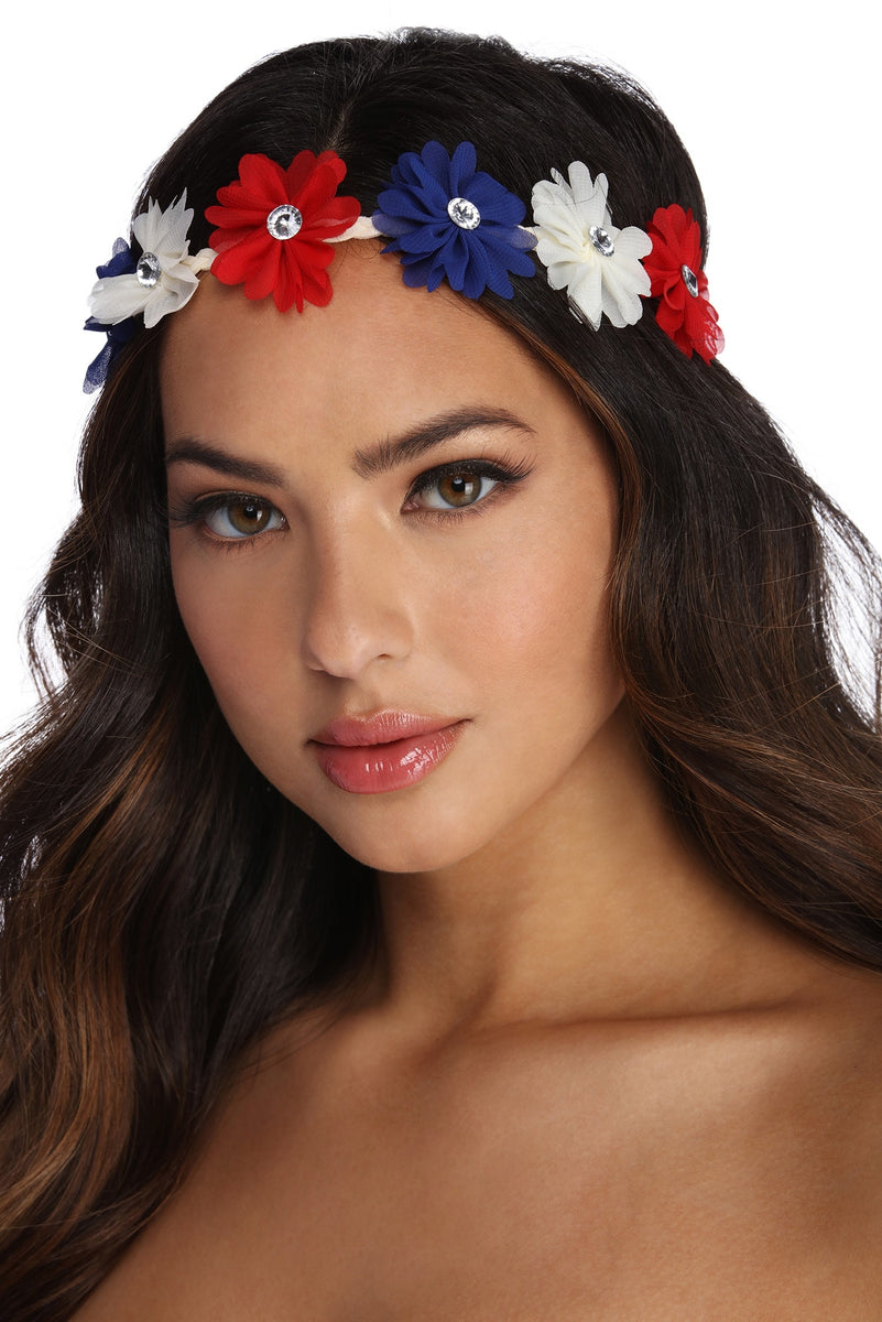 Americana Flower Headband