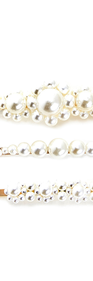 Elegant In Pearls Bobby Pin Set