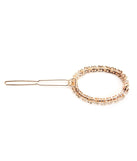Oval Rhinestone Barrette