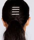Chunky Rhinestone Hair Pin Set is the perfect Homecoming look pick with on-trend details to make the 2023 HOCO dance your most memorable event yet!