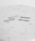 Chunky Rhinestone Hair Pin Set