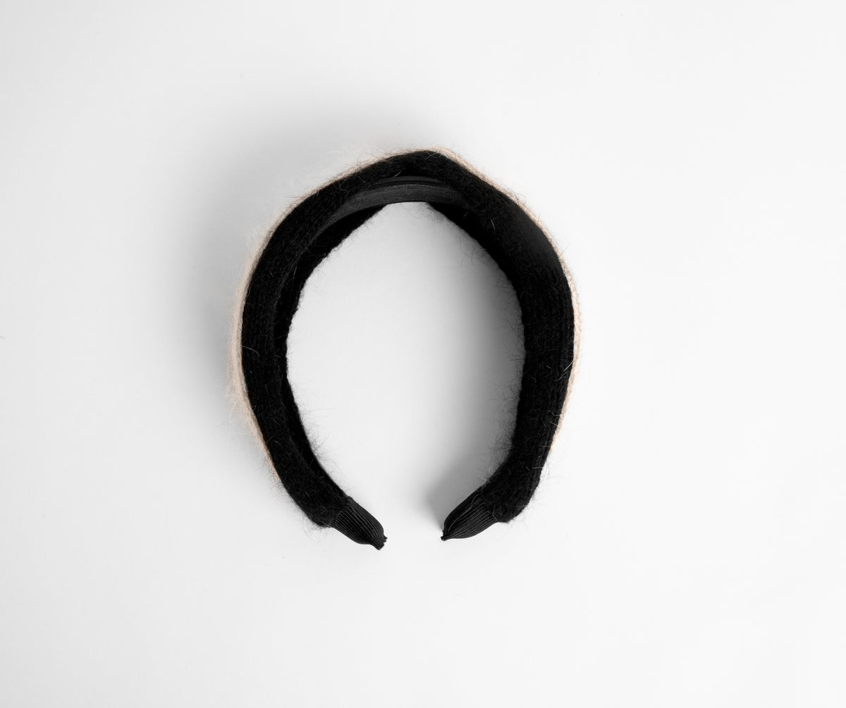 Swirl Angora Knit Headband