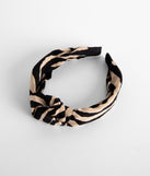 Zebra Silky Knot Headband