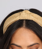 Summer Straw Knot Headband is a trendy pick to create 2023 festival outfits, festival dresses, outfits for concerts or raves, and complete your best party outfits!