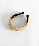 Summer Straw Knot Headband is a trendy pick to create 2023 festival outfits, festival dresses, outfits for concerts or raves, and complete your best party outfits!