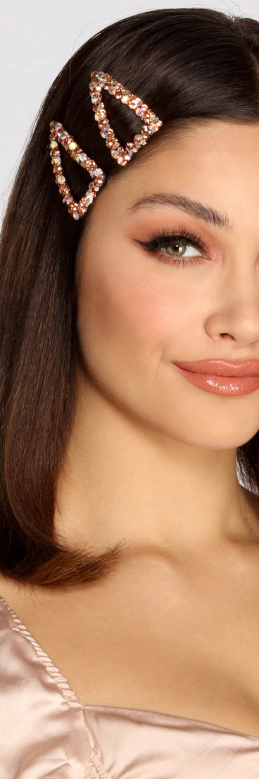 Bend N' Snap Gemstone Hair Clip Set is a trendy pick to create 2023 festival outfits, festival dresses, outfits for concerts or raves, and complete your best party outfits!