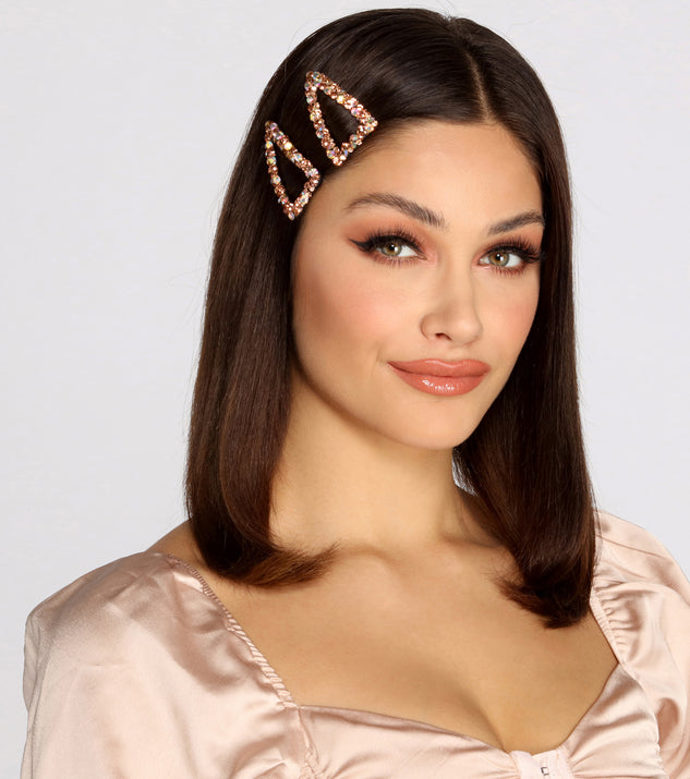 Bend N' Snap Gemstone Hair Clip Set is a trendy pick to create 2023 festival outfits, festival dresses, outfits for concerts or raves, and complete your best party outfits!