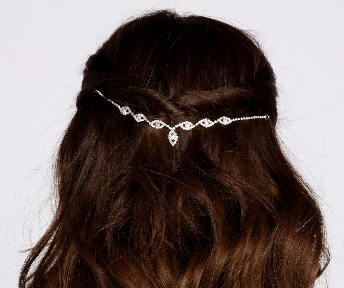 Head Chain W Shell Rhinestone Halo Head Chain & Windsor