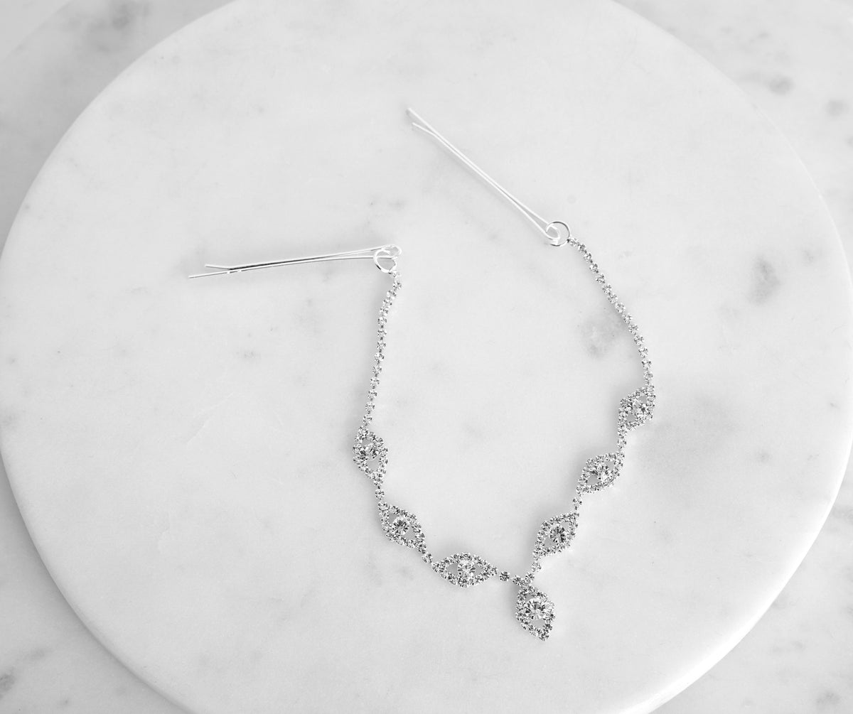 Head Chain W Shell Rhinestone Halo Head Chain & Windsor