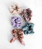 Pretty In Pastel Satin Scrunchy 5 Pack is a trendy pick to create 2023 festival outfits, festival dresses, outfits for concerts or raves, and complete your best party outfits!