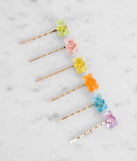 Gummy Bear Bobby Pin 6 Pack is a trendy pick to create 2023 festival outfits, festival dresses, outfits for concerts or raves, and complete your best party outfits!