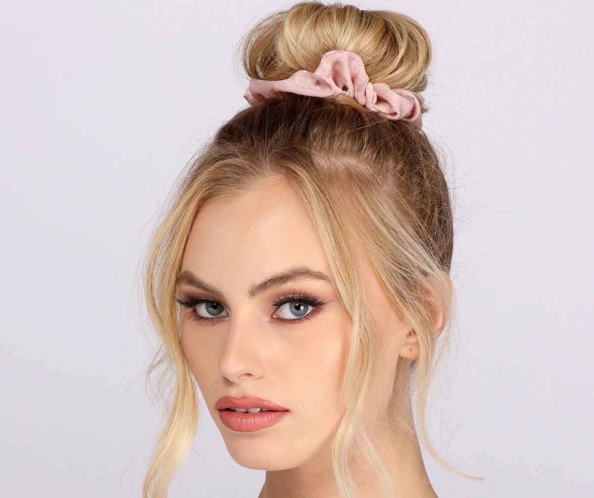 Top Knot Life Satin Scrunchies 5 Pack