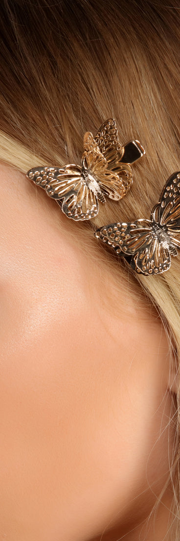 Gold Moments Butterfly Clips