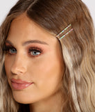 Two Pack Multi Color Rhinestone Bobby Pins is the perfect Homecoming look pick with on-trend details to make the 2023 HOCO dance your most memorable event yet!