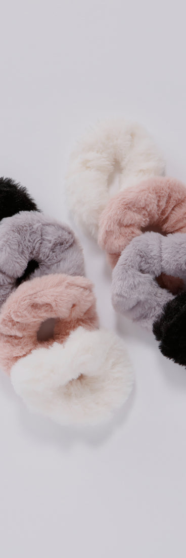 Halloween Faux Fur Scrunchie Multi Pack