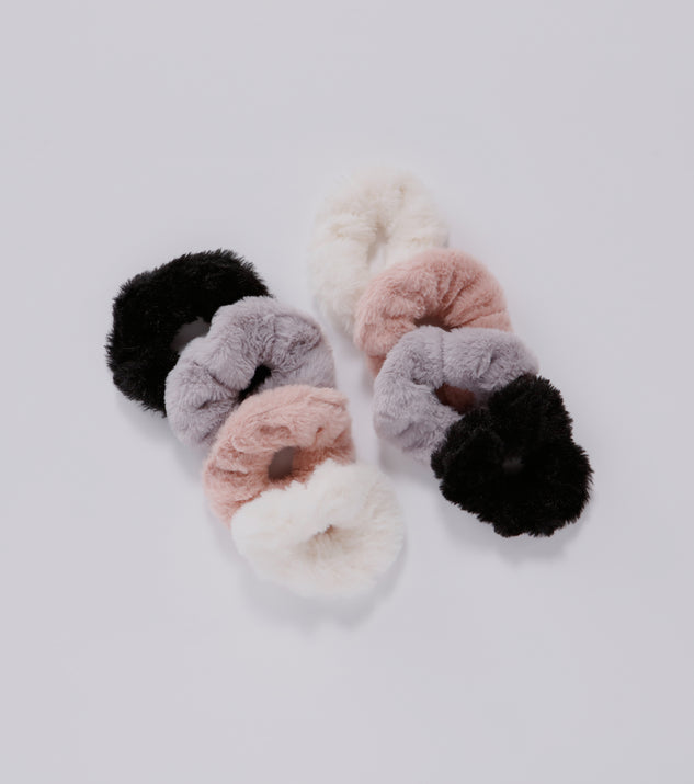 Halloween Faux Fur Scrunchie Multi Pack