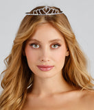 Fall In Love Rhinestone Tiara is the perfect Homecoming look pick with on-trend details to make the 2023 HOCO dance your most memorable event yet!