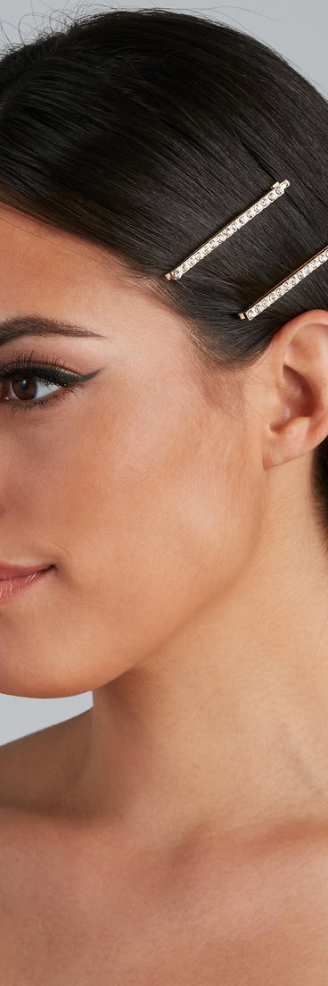 Rhinestone Bobby Pins Four-Pack