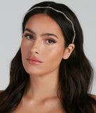 Dainty Rhinestone Scallop Headband
