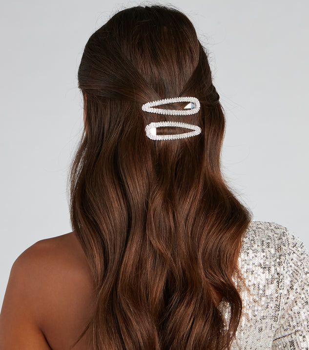 Sparkly Deets Rhinestone Barrette Pack is the perfect Homecoming look pick with on-trend details to make the 2023 HOCO dance your most memorable event yet!