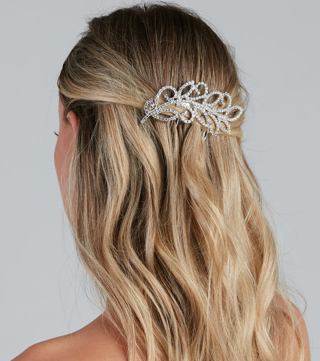 With Vintage Glam Leaf Hair Comb as your homecoming jewelry or accessories, your 2023 Homecoming dress look will be fire!