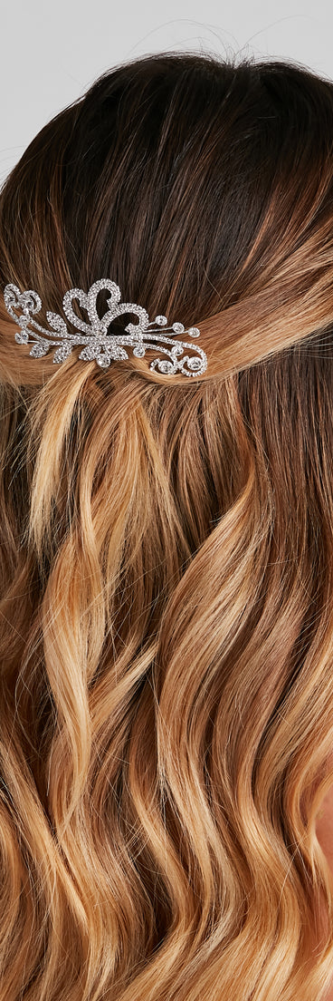 Rhinestone Filigree Hair Comb