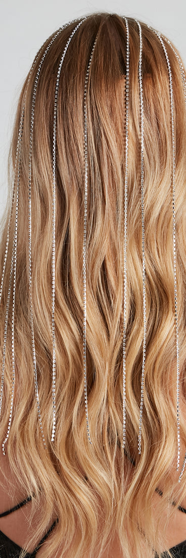 Gorgeous Glitz Rhinestone Fringe Headband