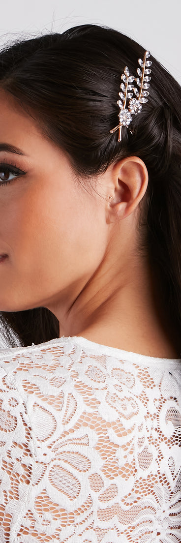 Effortlessly Radiant Rhinestone Hair Comb