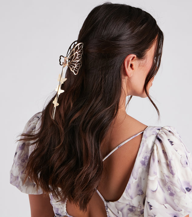 Ethereal Glam Hair Claw Clip Set is a fire pick to create 2023 festival outfits, concert dresses, outfits for raves, or to complete your best party outfits or clubwear!