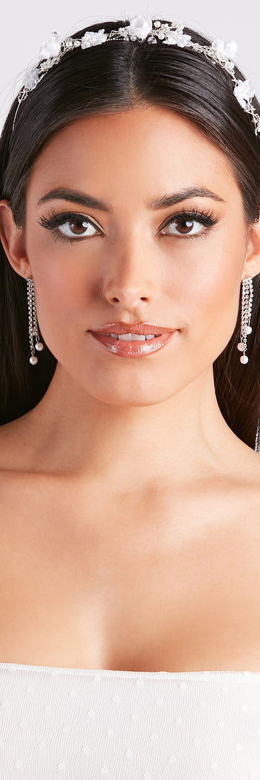 Whimiscal Chic Pearl Floral Headband