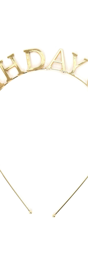 Birthday Girl Metal Headband