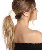 Multi Colored Faux Fur Hair Scrunchies Multi Pack