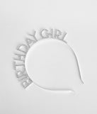 Silver Rhinestone Birthday Girl Headband