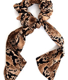 True Colors Snake Print Scrunchie is a trendy pick to create 2023 festival outfits, festival dresses, outfits for concerts or raves, and complete your best party outfits!
