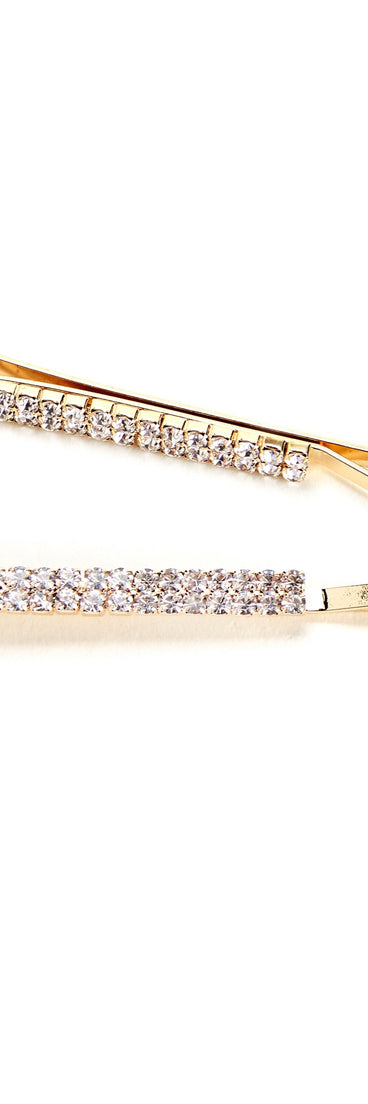 Rhinestone Bobby Pin Set