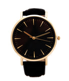 Faux Suede Minimal Watch