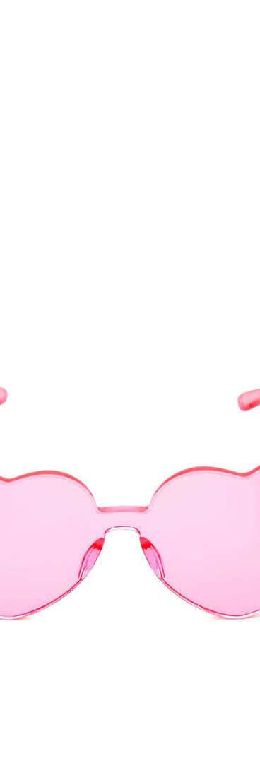 Rimless Heart Sunglasses is a trendy pick to create 2023 festival outfits, festival dresses, outfits for concerts or raves, and complete your best party outfits!
