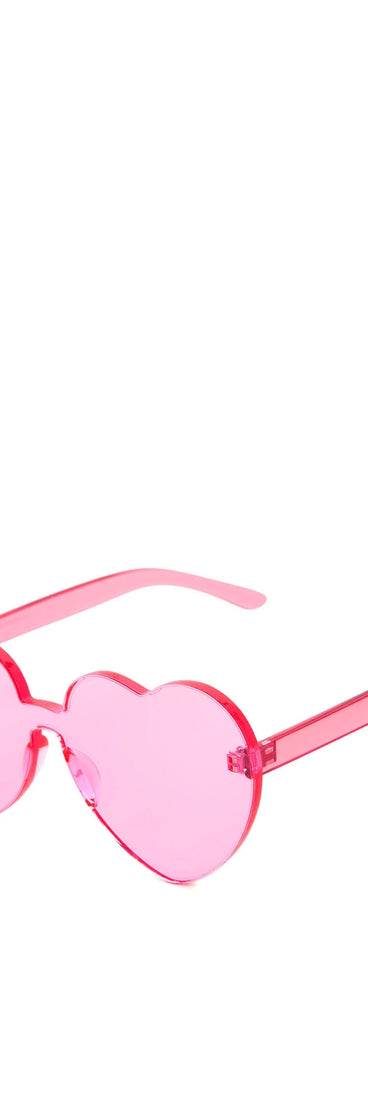 Rimless Heart Sunglasses is a trendy pick to create 2023 festival outfits, festival dresses, outfits for concerts or raves, and complete your best party outfits!