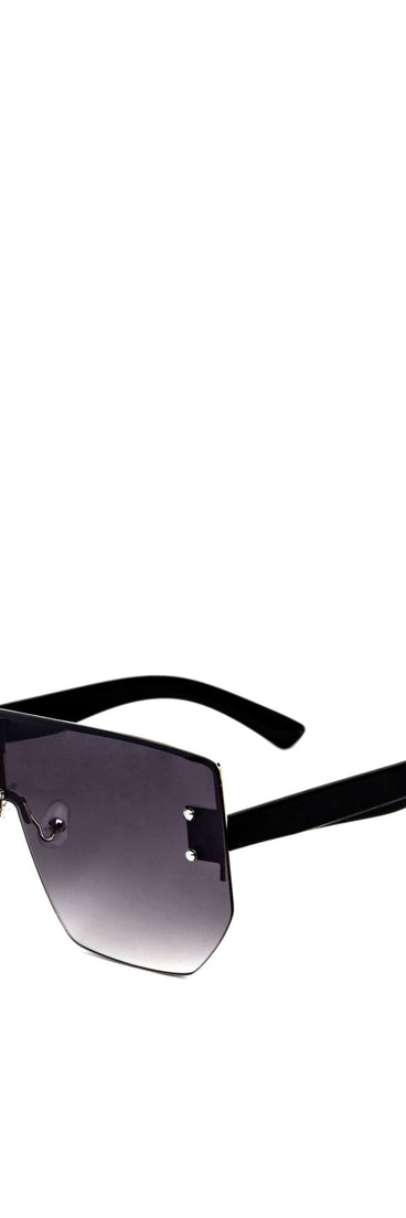 Geometric Rimless Sunglasses