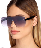 Geometric Rimless Sunglasses