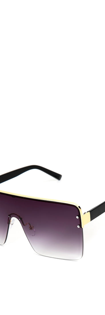 Studded Shield Sunglasses is a trendy pick to create 2023 festival outfits, festival dresses, outfits for concerts or raves, and complete your best party outfits!