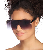 Studded Shield Sunglasses is a trendy pick to create 2023 festival outfits, festival dresses, outfits for concerts or raves, and complete your best party outfits!