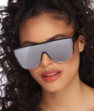 Livin' Large Shield Sunglasses