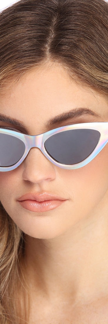 Holographic Cat Eye Sunglasses