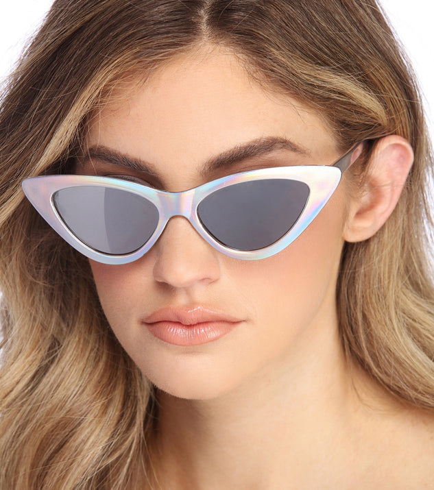 Holographic Cat Eye Sunglasses