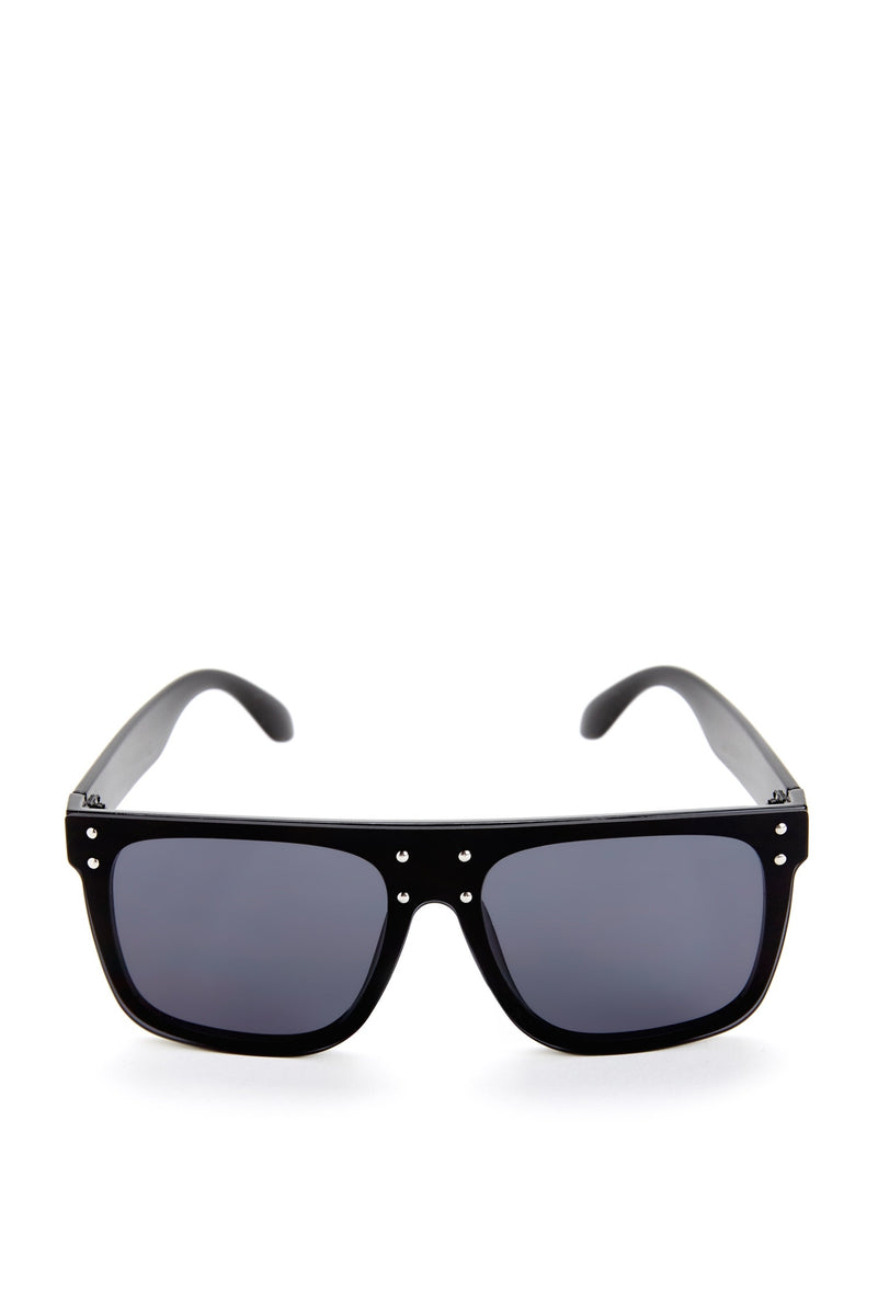 Studded Brow Bar Sunglasses