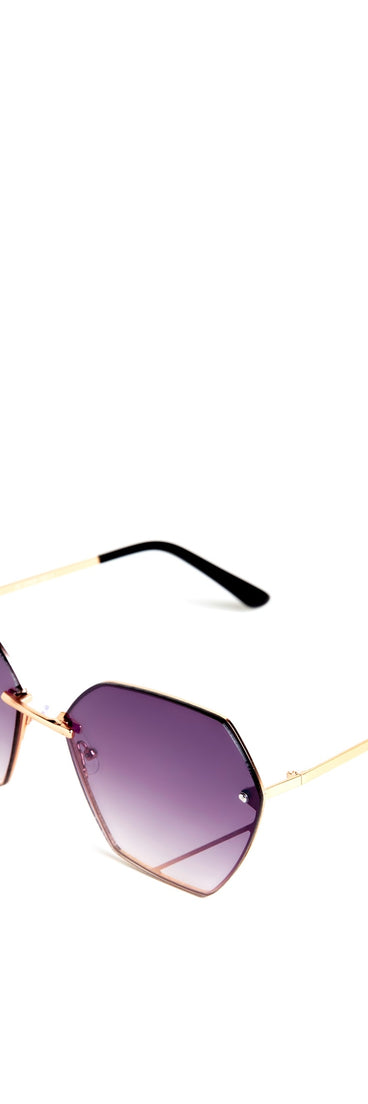 Oversized Geometric Sunglasses