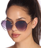 Oversized Geometric Sunglasses
