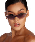 Effortlessly Edgy Cat Eye Sunglasses